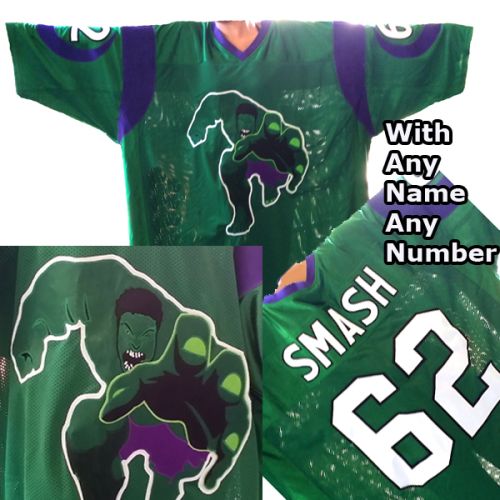 Incredible Hulk Green Movie Football Jersey