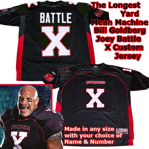 Bill Goldberg Battle X The Longest Yard  Mean Machine Jersey