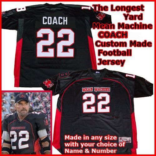 Burt Reynolds Coach The Longest Yard  Mean Machine Jersey