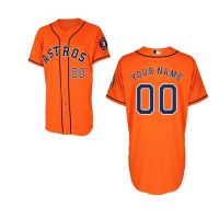 Houston Astros Authentic Sytle Personalized Alternate Orange Jersey
