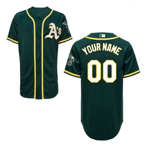 Oakland Athletics Authentic Style Personalized Alternate 1 Green  Jersey