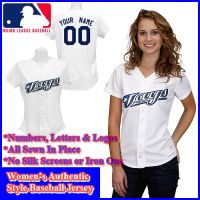 Toronto Blue Jays Authentic Personalized Women's White Jersey