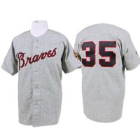 Atlanta Braves Legends Classic Away Road Jersey Gray #35 Phil Niekro