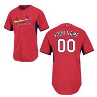 St. Louis Cardinals Authentic Style  Personalized BP Red Jersey
