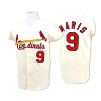 St. Louis Cardinals Legends Classic Home Jersey White #9 Roger Maris