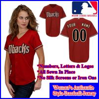 Arizona Diamondbacks Authentic Personalized Women's Red Jersey