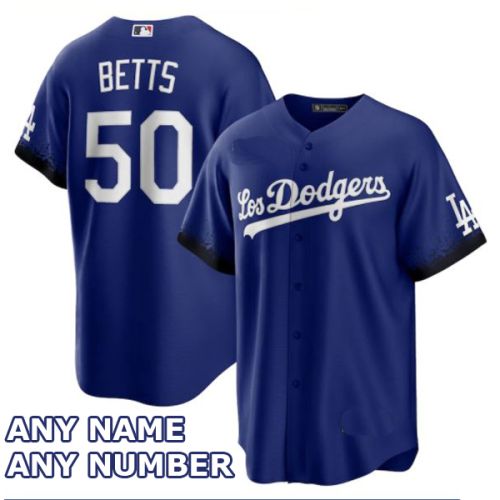 Los Angeles Dodgers Authentic Style Personalized Los Dodgers Blue  Jersey