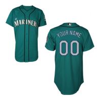 Seattle Mariners 2015 Authentic Style Personalized Alt Green Jersey 