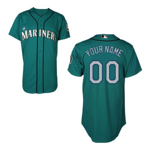 Seattle Mariners 2015 Authentic Style Personalized Alt Green Jersey      