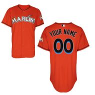 Miami Marlins Authentic Style Personalized Alternate 1 Orange Jersey