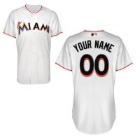Miami Marlins Authentic Style Personalized Home White Jersey