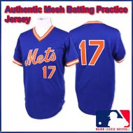 NY Mets Authentic Style Vintage Mesh Batting Jersey #17 Keith Hernandez