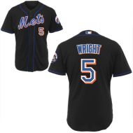 New York Mets Authentic Style Alternate Black Jersey #5 David Wright