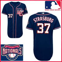 Washington Nationals Authentic Style Road Gray Jersey #37 Stephen Strasburg