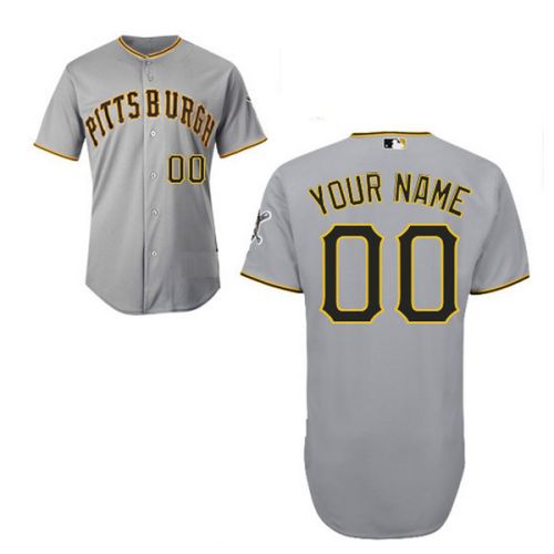 Pittsburgh Pirates Authentic Style Personalized Road Gray Jersey