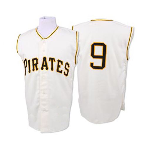 Pittsburgh Pirates Legends Classic Home White Jersey #9 Bill Mazeroski