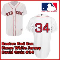 Boston Red Sox Authentic Style Home White Jersey David Ortiz #34