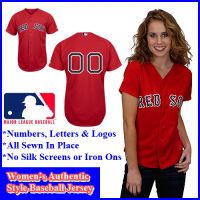Boston Red Sox Women's Authentic Personalized Women's Red Jersey