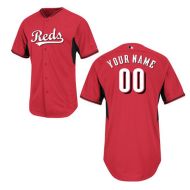 Cincinnati Reds Authentic Style Personalized BP Red Jersey