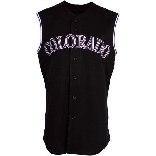 Colorado Rockies Authentic Style 2nd Alt Sleeveless Purple Jersey