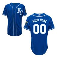 Kansas City Royals Authentic Style Personalized Alternate 2 Blue Jersey