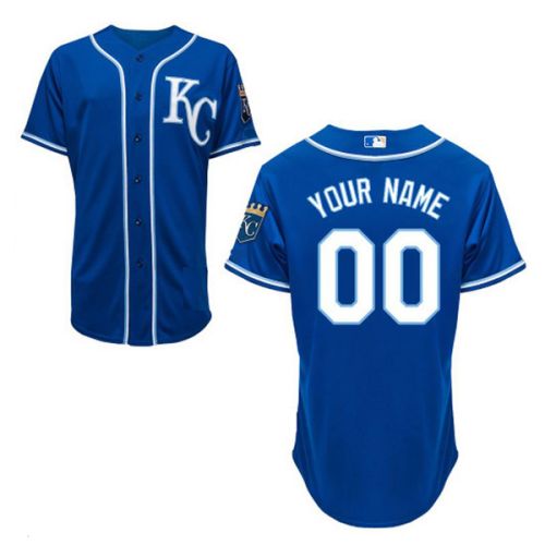 Kansas City Royals Authentic Style Personalized Alternate 2 Blue Jersey