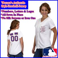 Detroit Tigers Women's Personalized Fashion Pink Jersey