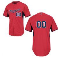 Minnesota Twins Authentic Style Personalized BP Red Jersey