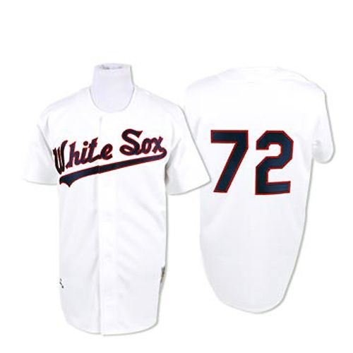 Chicago White Sox Legends Classic Home White #72 Carlton Fisk