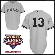 New York Yankees Authentic Style Road Gray Jersey  Alex Rodriguez #13