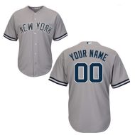 New York Yankees Away Road Jersey Gray