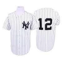New York Yankees Legends Classic Home Pinstripe Jersey #12 Wade Boggs