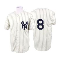 New York Yankees Legends Classic Home Pinstripe Jersey #8 Vogi Berra