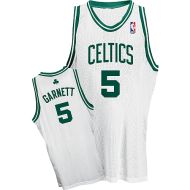 Boston Celtics Authentic Style Home Jersey White #5 Kevin Garnett