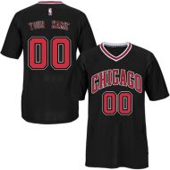 Chicago Bulls Black Custom Authentic Style Alt Sleeved Jersey