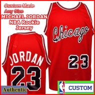Chicago Bulls Throwback Authentic Style Michael Jordan #23 Red Rookie Jersey