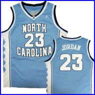 North Carolina Tar Heels  Authentic Style Jersey Blue #23 Michael Jordan