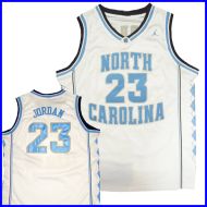 North Carolina Tar Heels  Authentic Style Jersey White #23 Michael Jordan