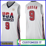 Michael Jordan 2012 Dream Team Authentic Style White Basketball Jersey 