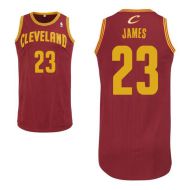 LeBron James #23 Cleveland Cavaliers Authentic Style Road Red Jersey