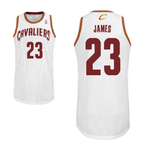 LeBron James #23 Cleveland Cavaliers Authentic Style Home White Jersey