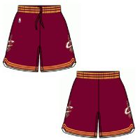 Mens Cleveland Cavaliers  Road Burgundy  Authentic Style On-Court Shorts