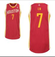 Jeremy Lin #7 Houston Rockets Authentic Style Alternate Red Jersey