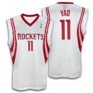 Yao Ming #11 Houston Rockets Authentic Style Home White Basketball Jersey