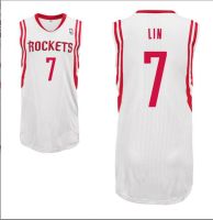 Jeremy Lin #7 Houston Rockets Authentic Style White Home Jersey