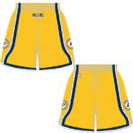 Mens Indiana Pacers Alt Gold Authentic Style On-Court Shorts