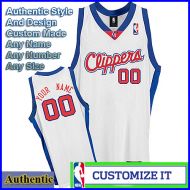 Los Angeles Clippers  White Authentic Style Classic Home Jersey