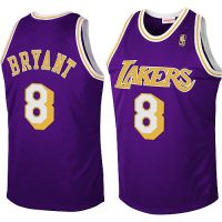 LA Lakers Throwback Authentic Style Jersey Purple #8 Kobe Bryant