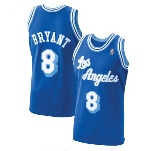  Los Angeles Lakers Kobe Bryant #8 Blue Throwback 1998-98 Basketball Jersey 