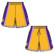 Mens Los Angeles Lakers Home Gold Authentic Style On-Court Shorts